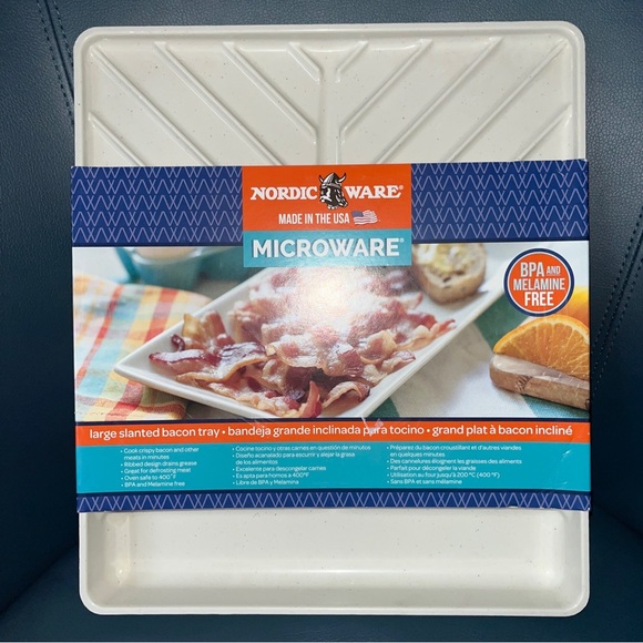 Nordic Ware Kitchen Nordic Ware Microwavesafe Plastic Slanted Bacon